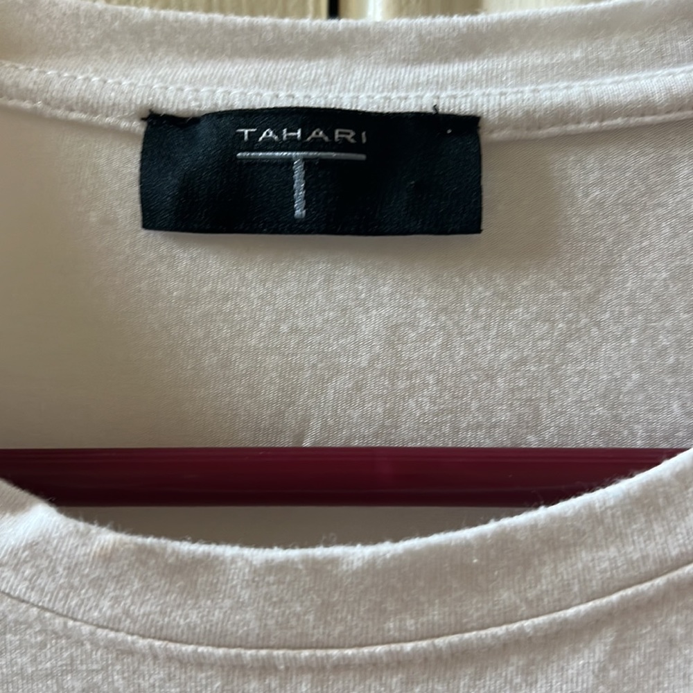 Tahari off white shirt - Picture 3 of 6